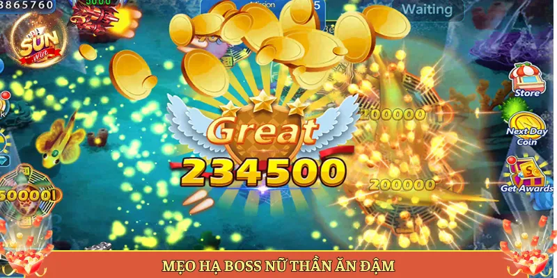 Mẹo Hạ Boss Nữ Thần Ăn Đậm