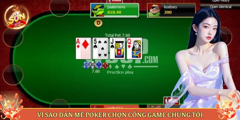 Vì Sao Dân Mê Poker Chọn Nhà Cái Chúng Tôi