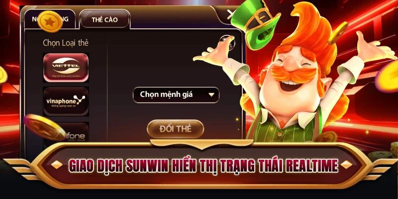 Lịch sử giao dịch SUNWIN hiển thị trạng thái realtime