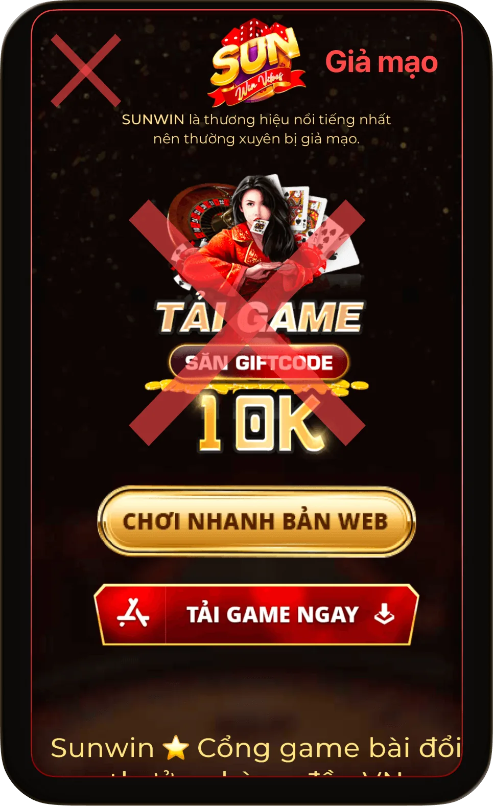 Cảnh báo link giả mạo SUNWIN — chỉ dùng link từ Sunwin Vico