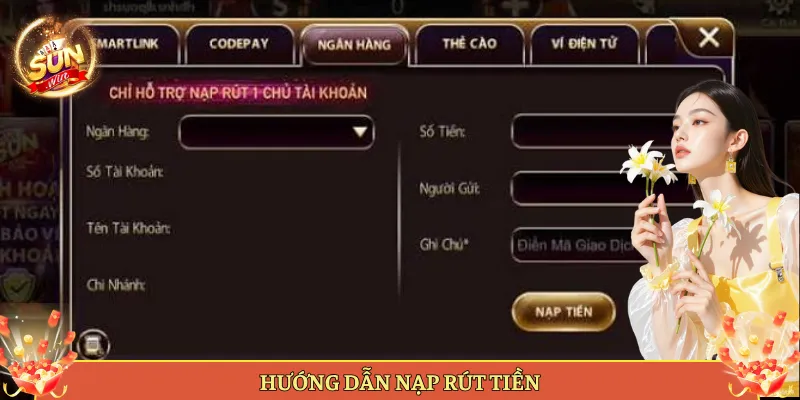 Hướng Dẫn Nạp Rút Tiền Tại Sunwin Nhanh Gọn Lẹ